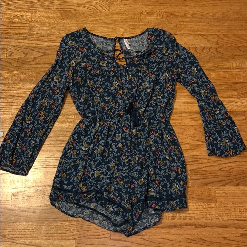 Patterned romper